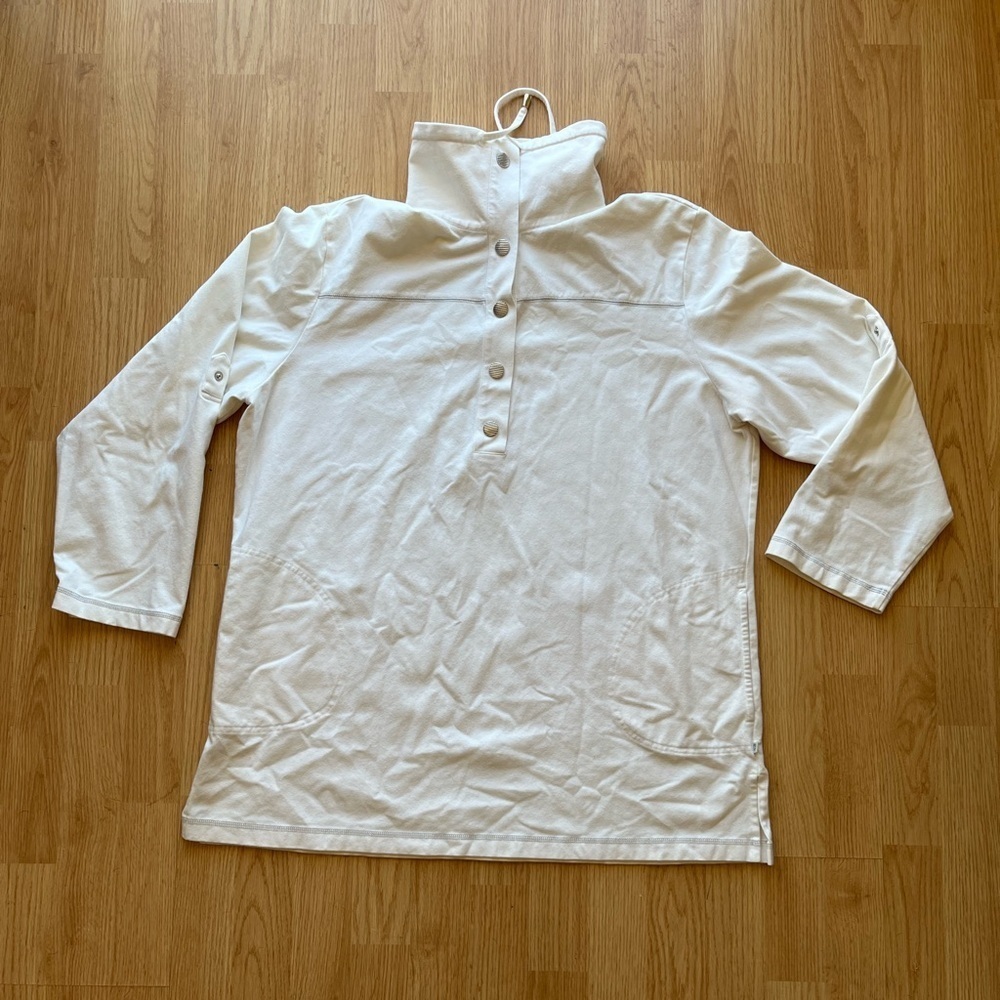Zenergy by Chico’s Off White Flannel Pullover